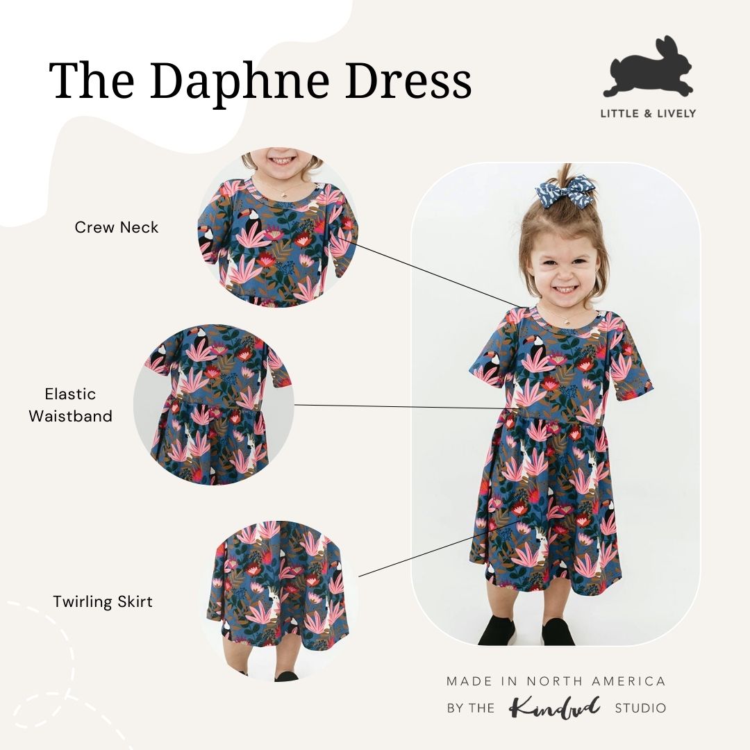 Baby/Kid's/Youth Daphne Dress | Paradise Floral