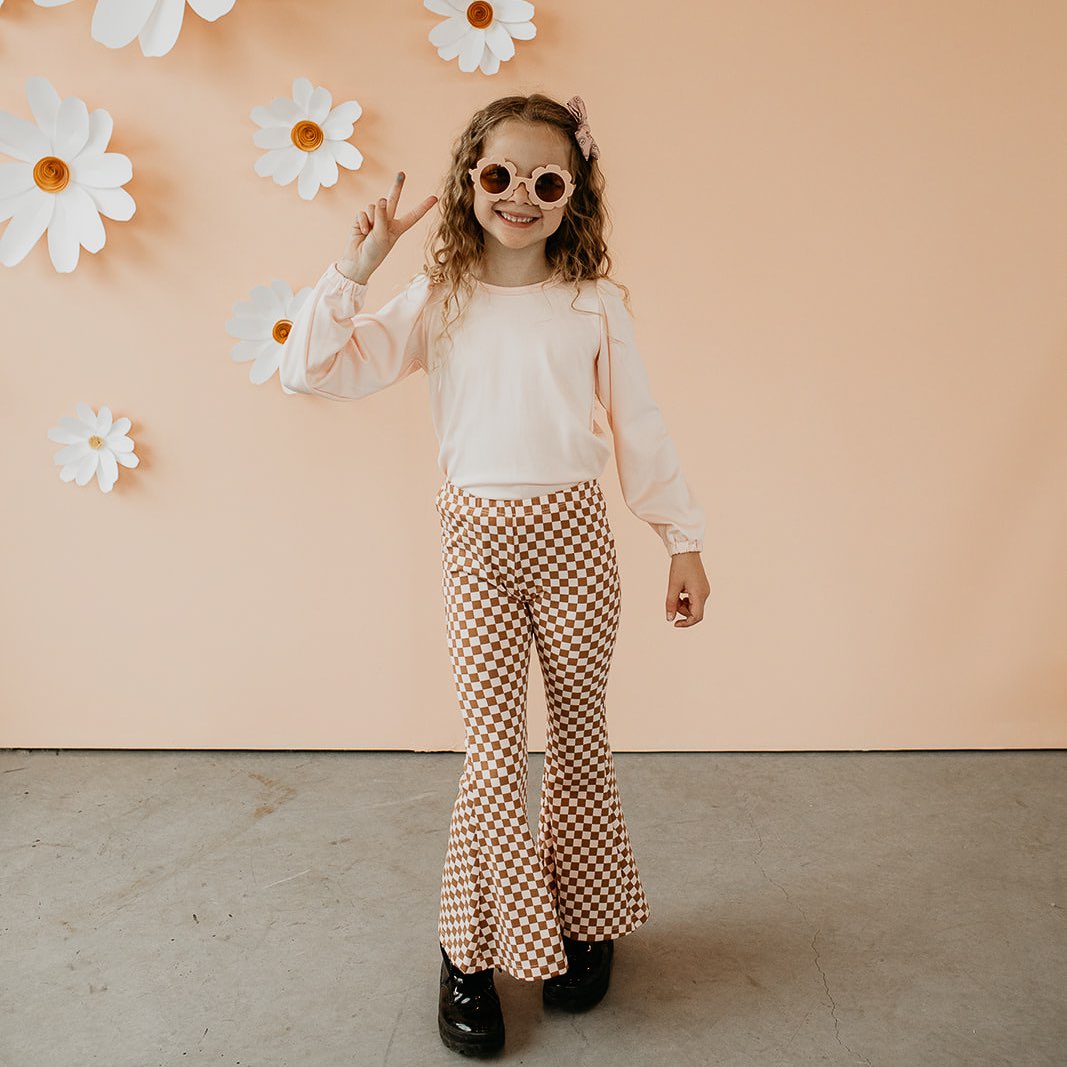 Flares | Blush Checkers