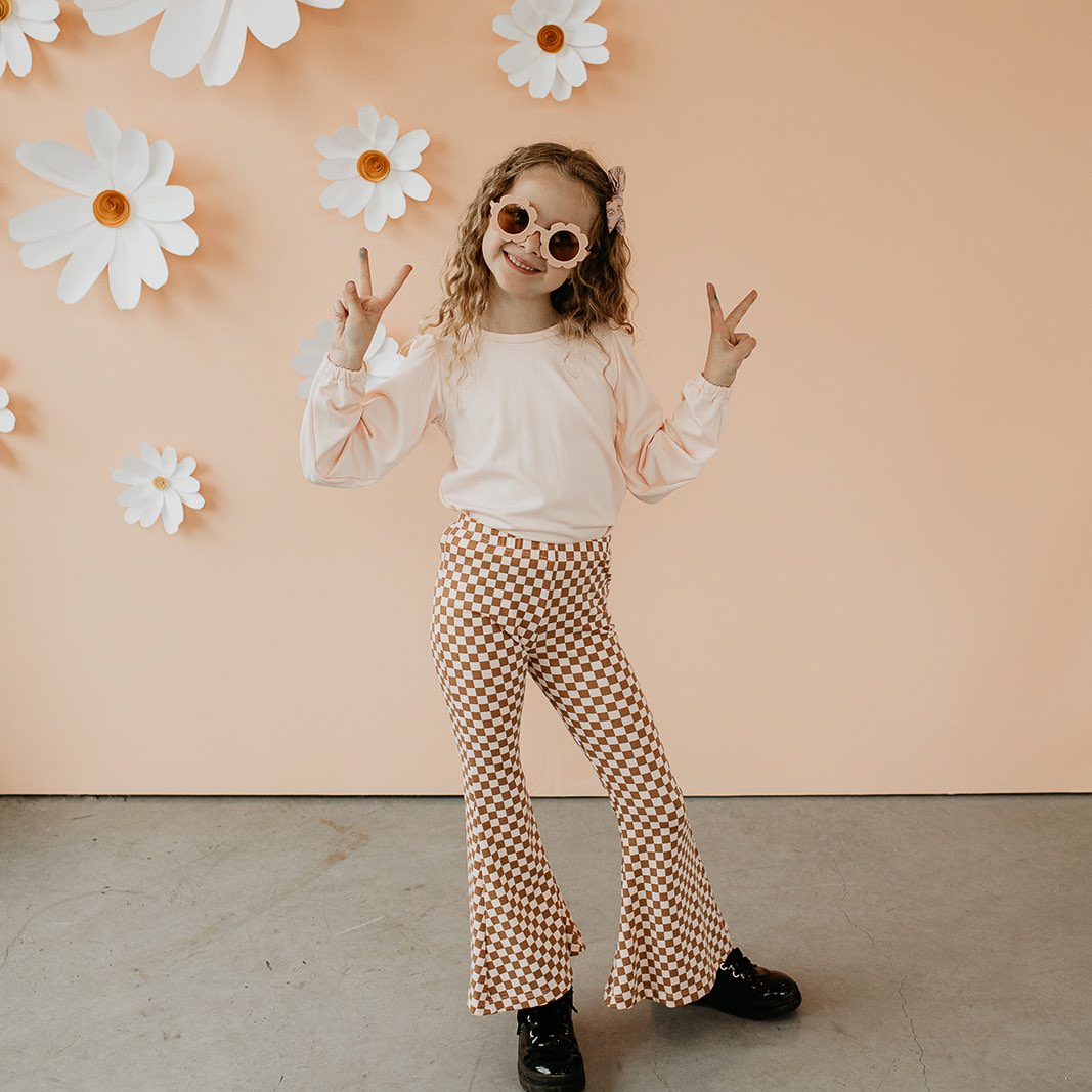 Flares | Blush Checkers