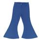 Baby/kid’s/youth Flares | Classic Blue Leggings Bamboo/cotton 1