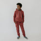 Baby/kid’s/youth Fleece-lined Drawstring Joggers | Burgundy Kid’s Joggers