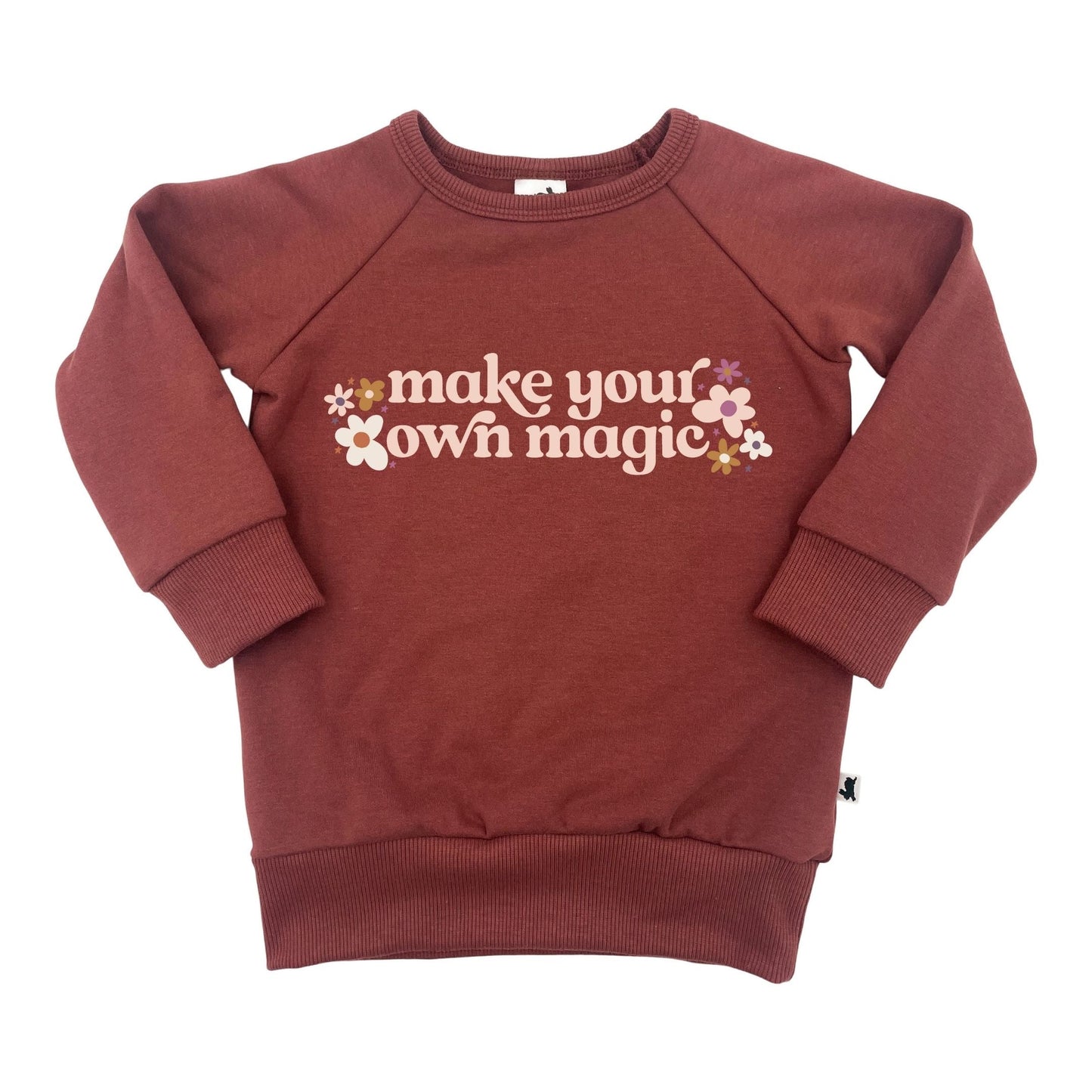 Baby/kid’s/youth Fleece-lined ’make Your Own Magic’ Pullover | Burgundy Kid’s