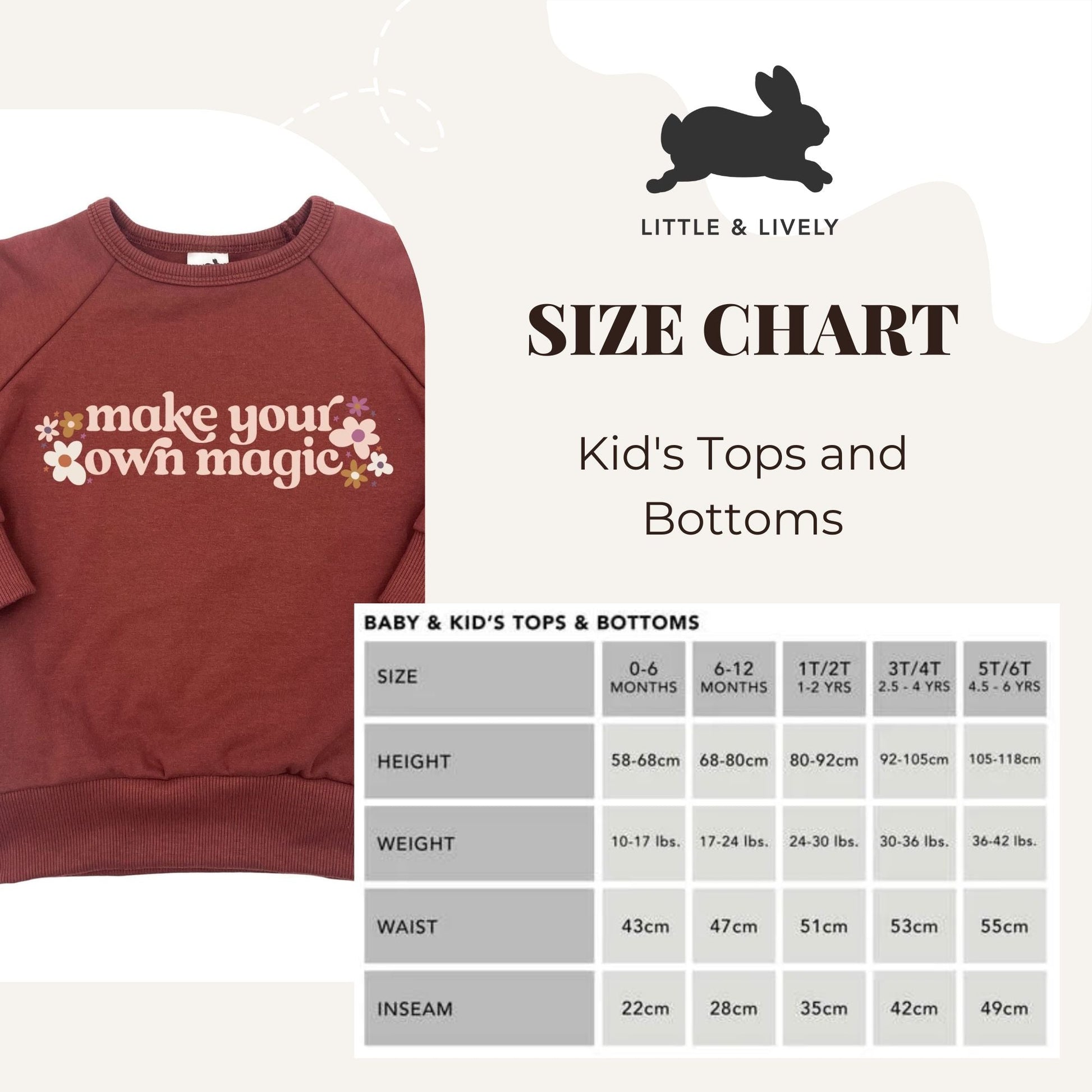 Baby/Kid's/Youth Fleece-Lined 'Make Your Own Magic' Pullover | Burgundy