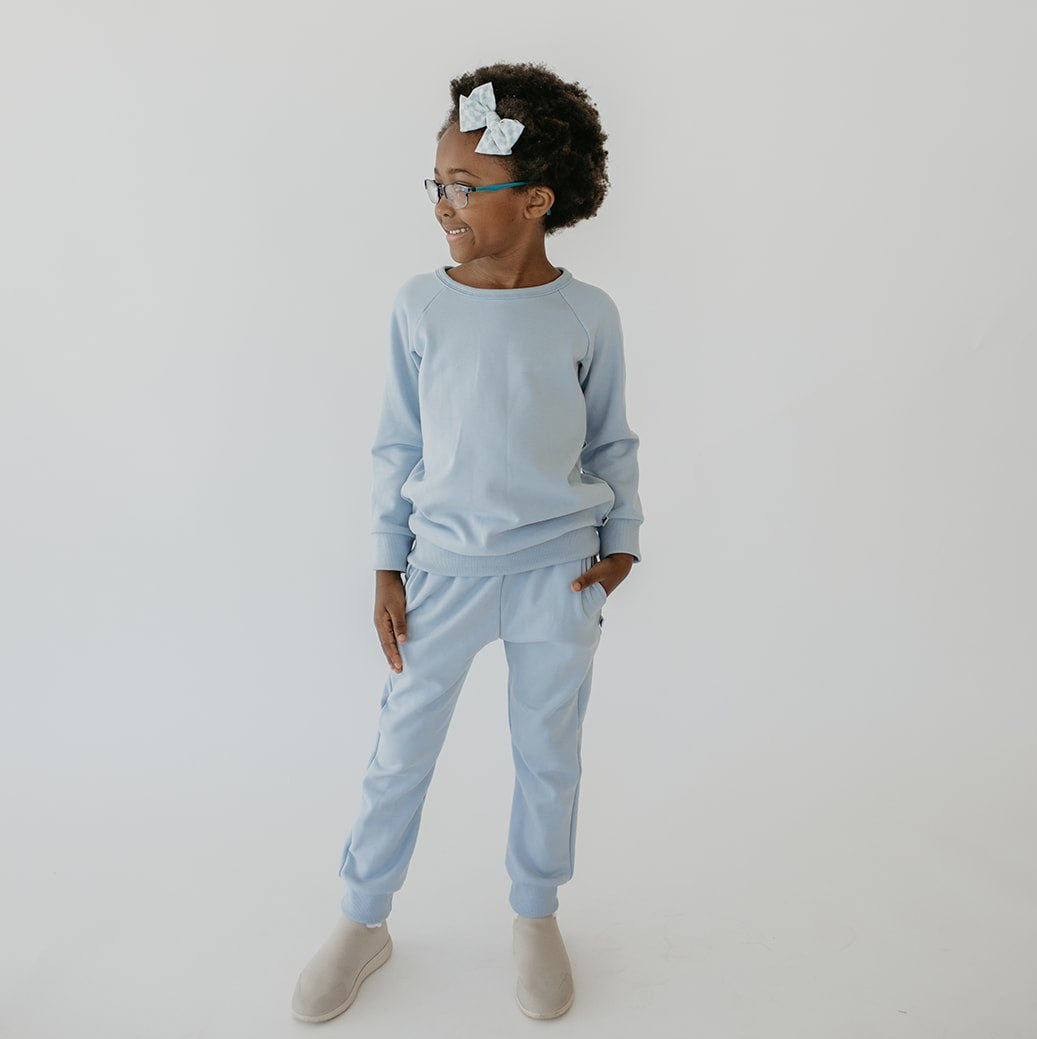Baby/Kid's/Youth Fleece-Lined Pullover | Powder Blue