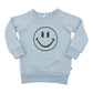 Baby/kid’s/youth Fleece-lined ’smiley’ Pullover | Powder Blue Kid’s