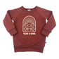 Baby/kid’s/youth Fleece-lined ’take a Hike’ Pullover | Burgundy Kid’s