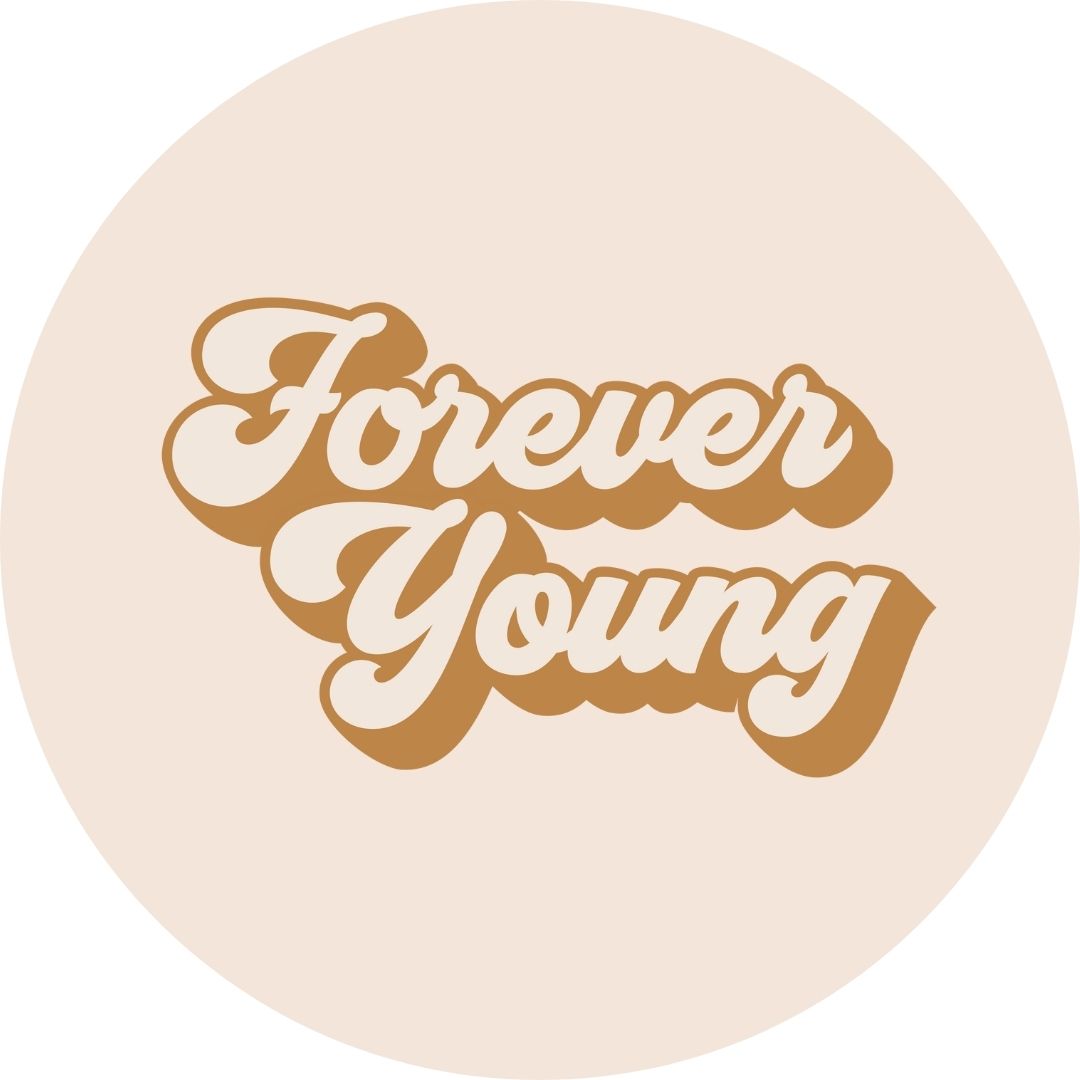 Baby/Kid's/Youth 'Forever Young' Baseball Raglan Shirt | Cream & Olive
