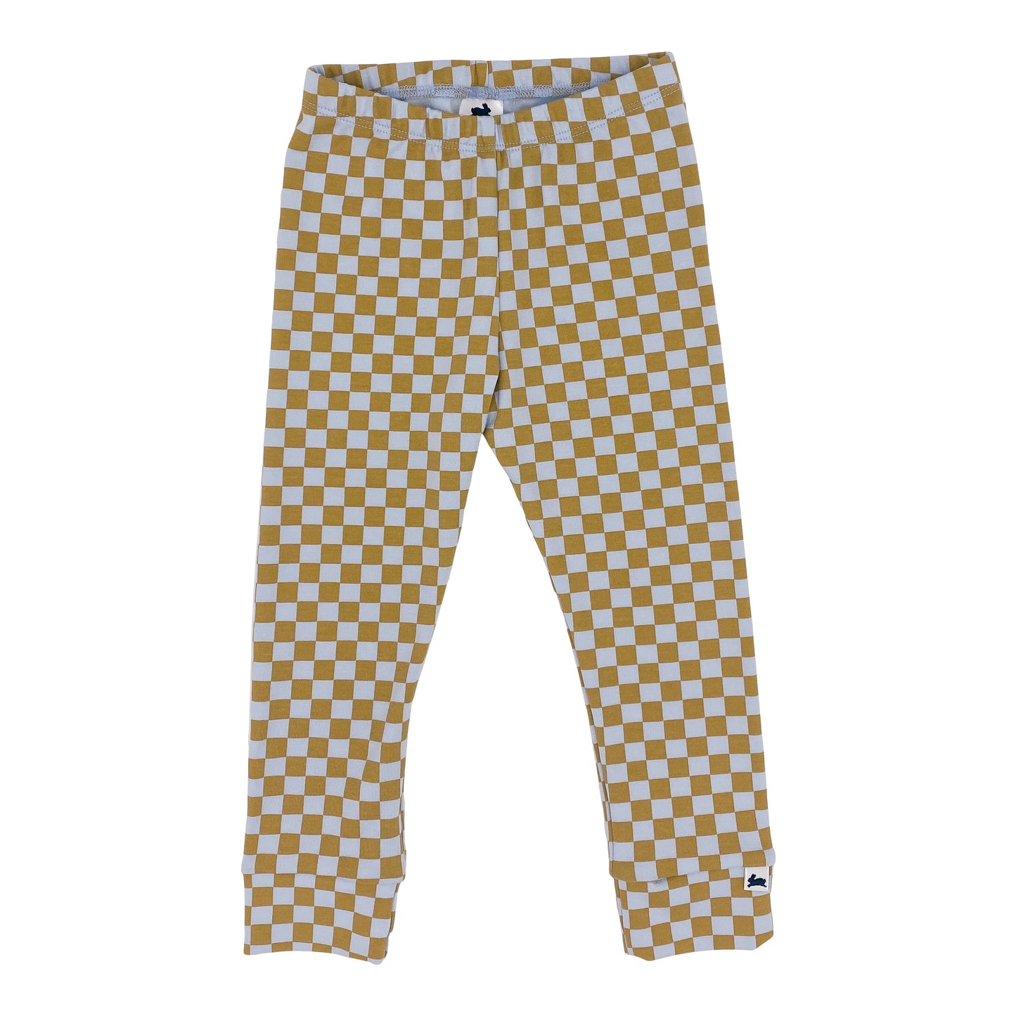 Baby/kid’s/youth Leggings | Blue Checkers Leggings Bamboo/cotton 1