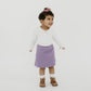 Baby/kid’s/youth Mini Skirt | Violet Bamboo/cotton 4