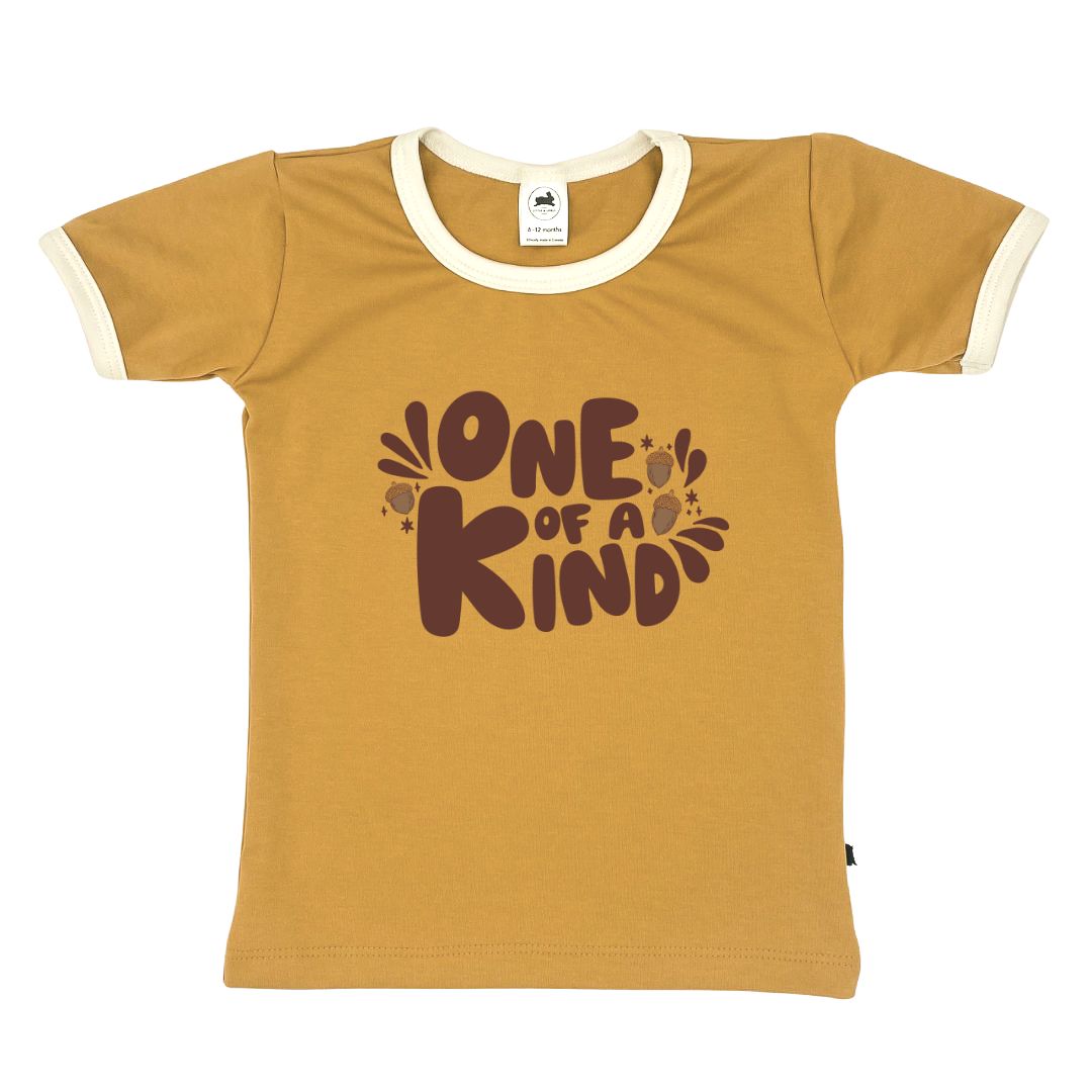Baby/Kid's/Youth 'One of a Kind' Ringer Slim-Fit T-Shirt | Sunflower