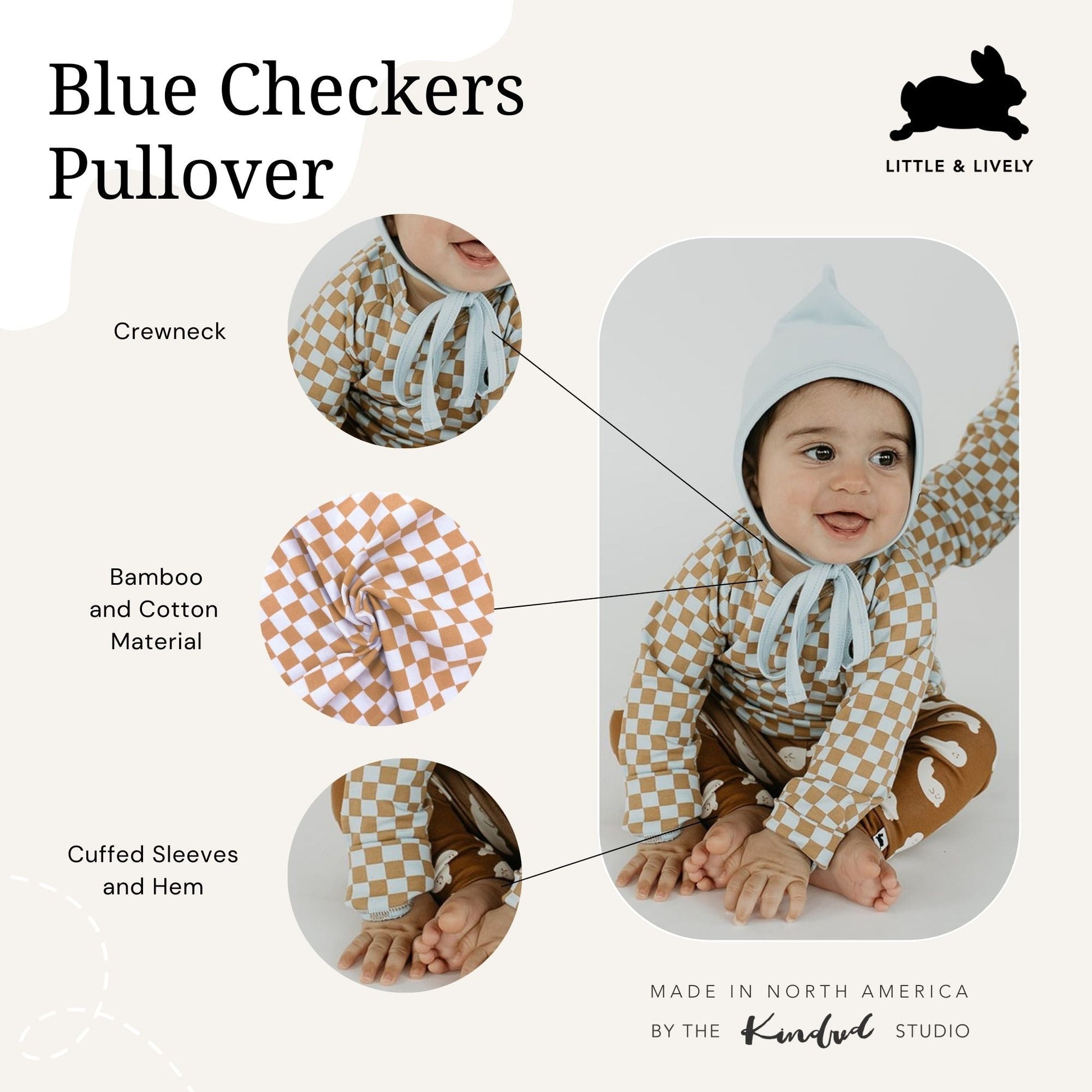 Baby/Kid's/Youth Pullover | Blue Checker