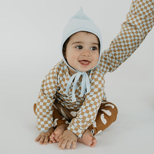 Baby/kid’s/youth Pullover | Blue Checker Kid’s Bamboo/cotton 2