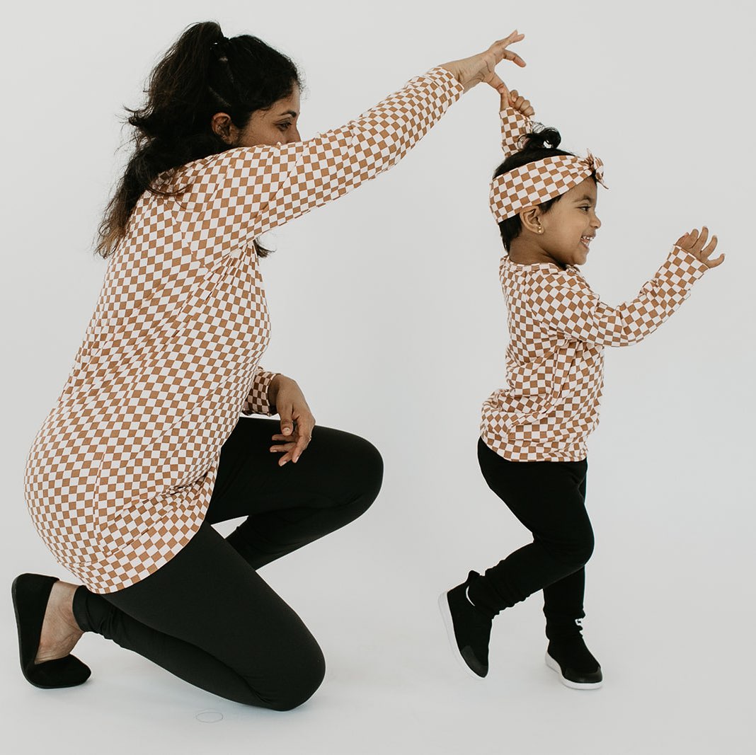 Baby/Kid's/Youth Pullover | Blush Checkers
