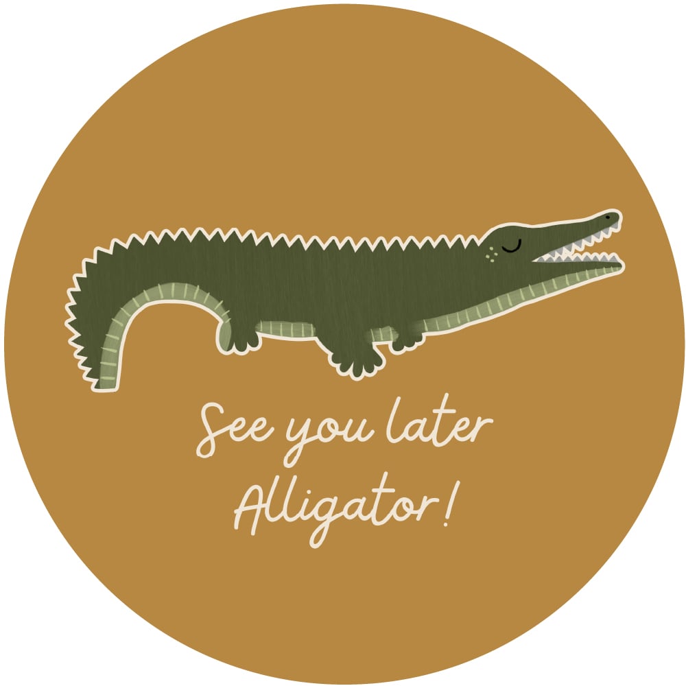 Baby/Kid's/Youth 'See you Later Alligator' Slim-Fit T-Shirt | Umber
