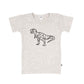 Baby/kid’s/youth ’t-rex’ Slim-fit T-shirt | Ash Kid’s Bamboo/cotton 1