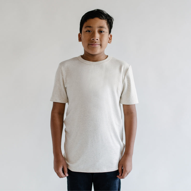 Baby/kid’s/youth T-shirt | Ash | Slim Fit Kid’s Bamboo/cotton 4