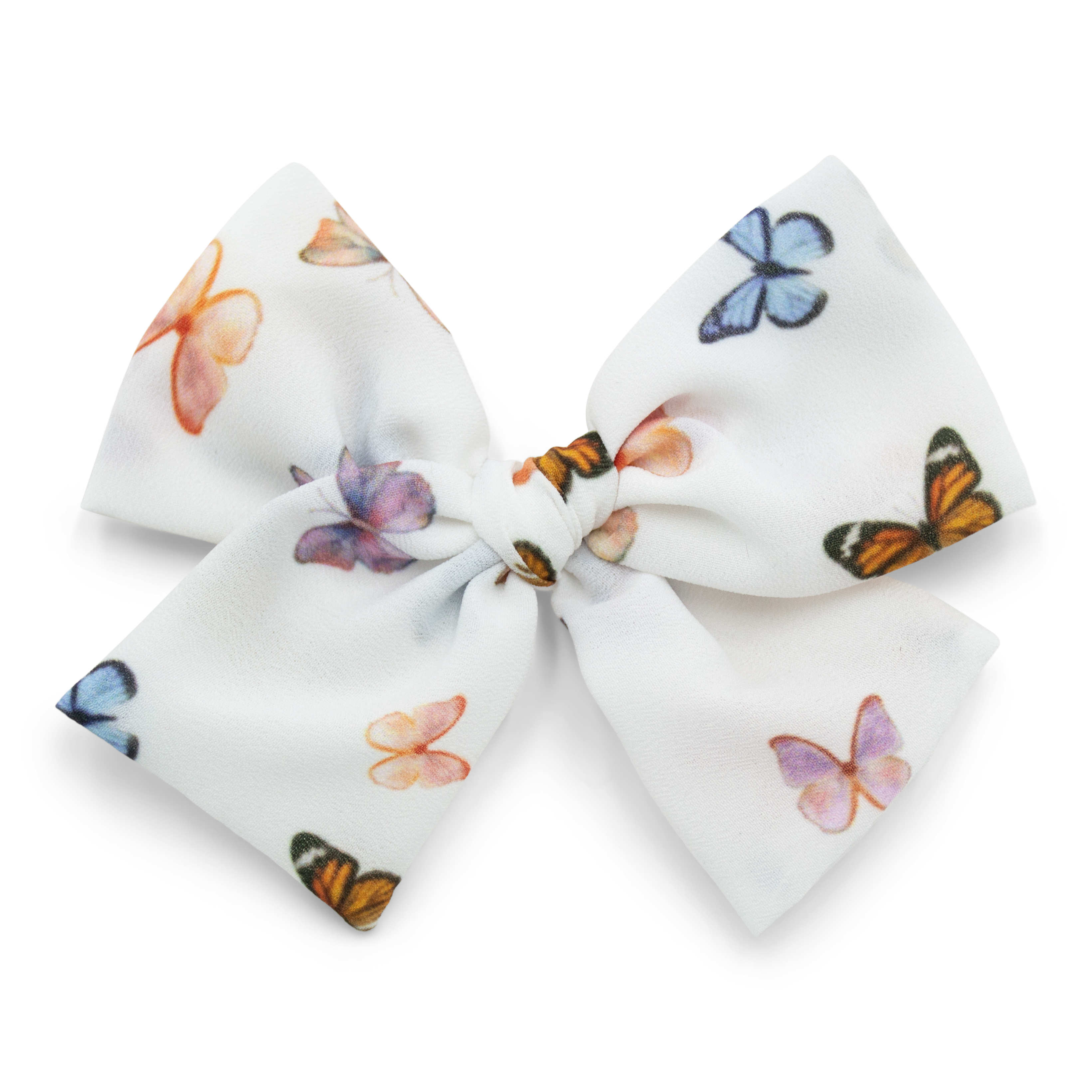 Butterflies on White | Midi Bow
