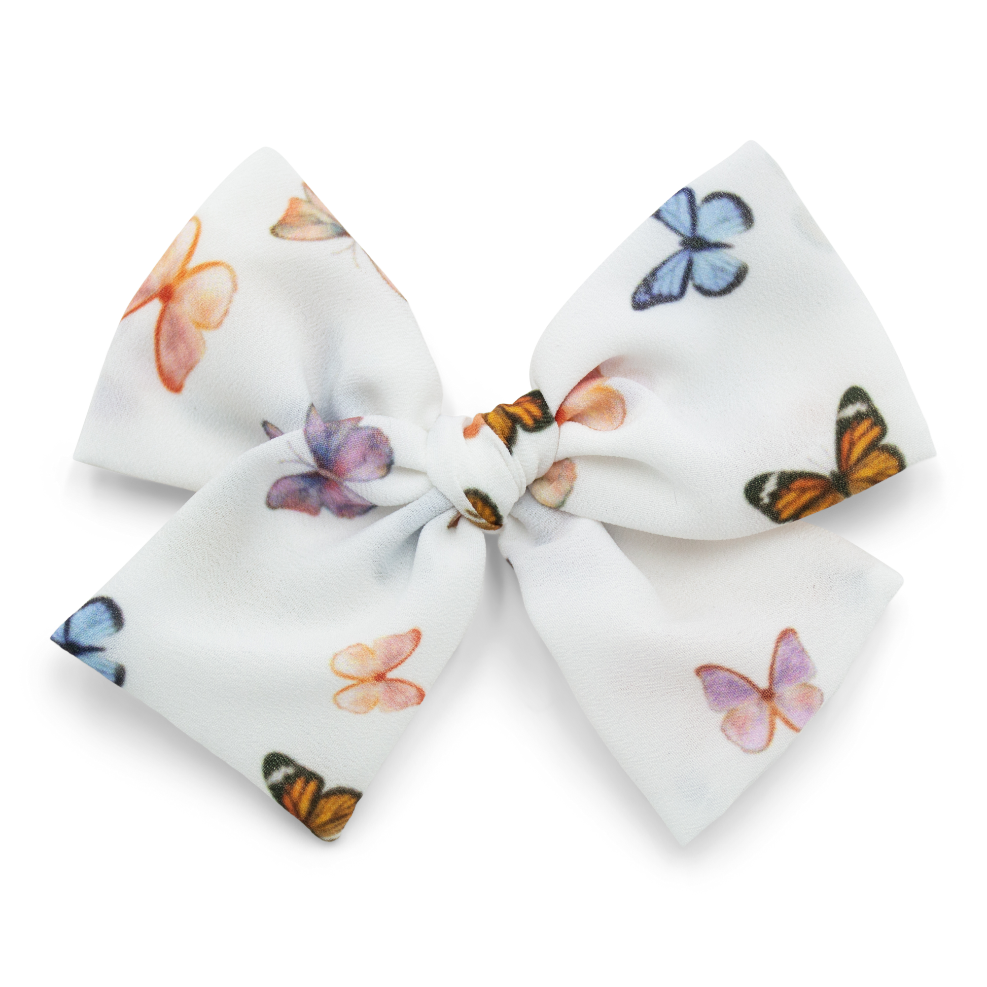 Butterflies on White | Midi Bow