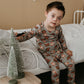 Kid’s/youth Long Sleeve Pajama Set | Christmas Transport Bamboo/cotton 7