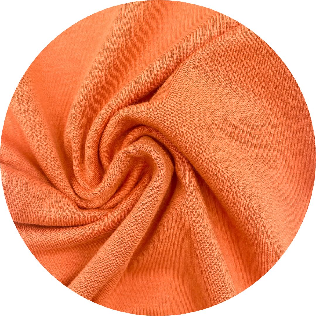 Long Sleeve Baby Onesie | Orange Bamboo/cotton 8