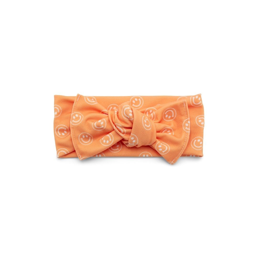 Orange Smilies | Headwrap Bamboo/cotton 1