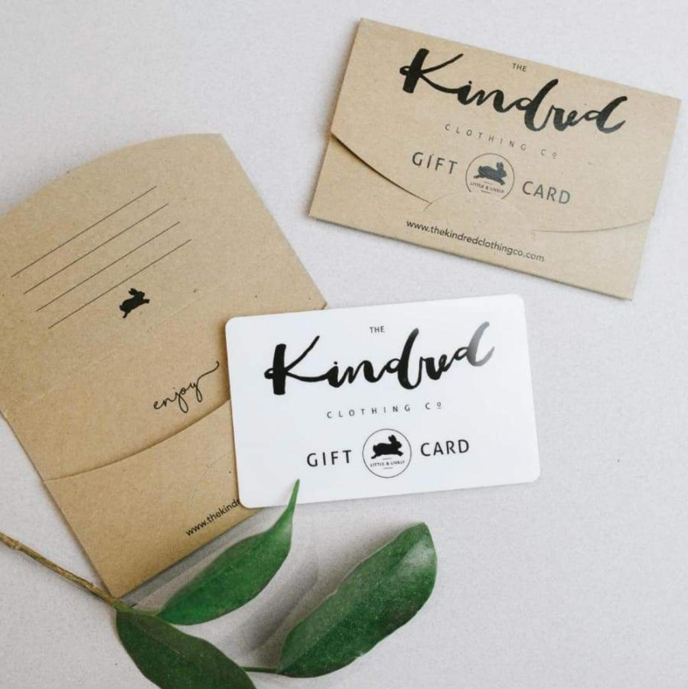 Physical Gift Card (mailed To You) Cards Bamboo/cotton 2
