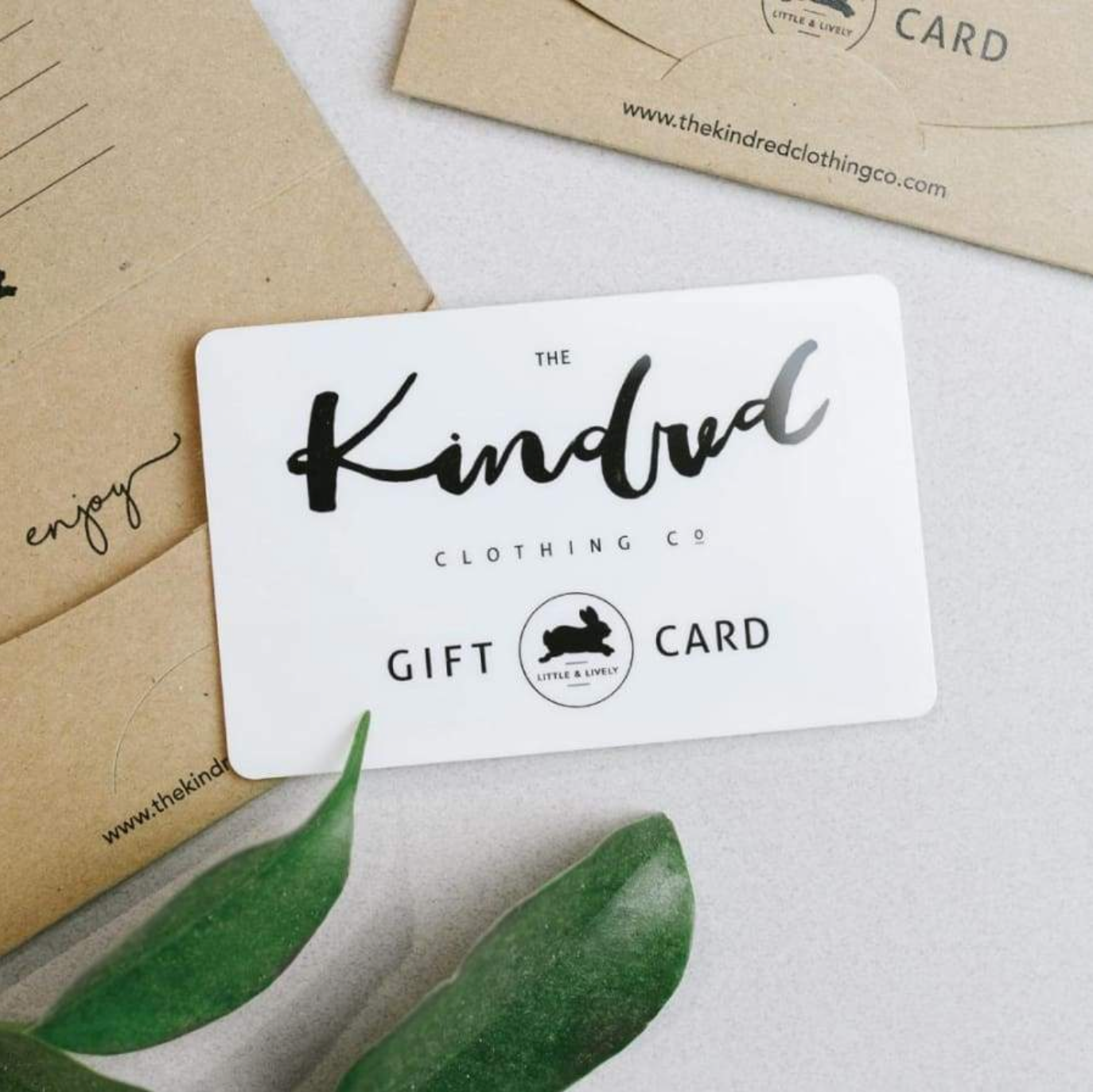 Physical Gift Card (mailed To You) Cards Bamboo/cotton 1