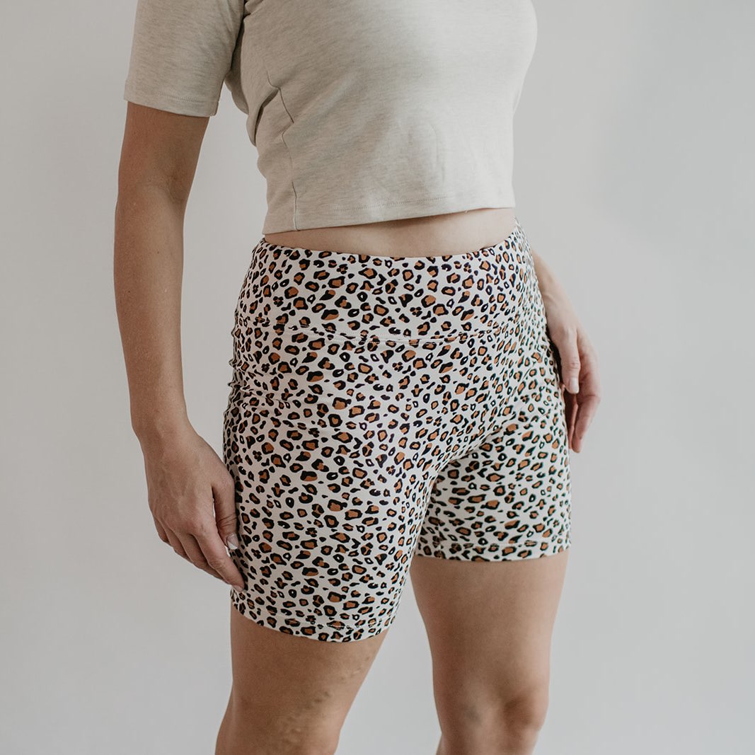 Women's Bike Shorts | Snow Leopard