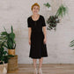 Women’s Esme Dress | Black Bamboo/cotton 9