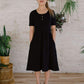 Women’s Esme Dress | Black Bamboo/cotton 18