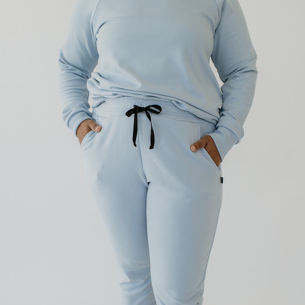 Women's Fleece-Lined Joggers | Powder Blue