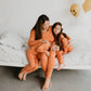 Women’s Long Sleeve Pajama Set | Orange Smilies Bamboo/cotton 4