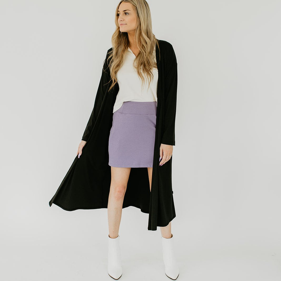 Women’s Mini Skirt | Violet Leggings Bamboo/cotton 3